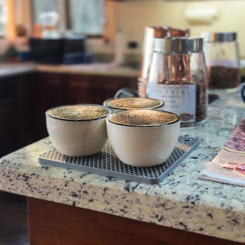 Almonds, Grapes, and "What Are These Words on My Hot Coffee Bag?"