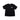 Black tee shirt with a white Rook Coffee bird logo and racing flags in the top right corner.