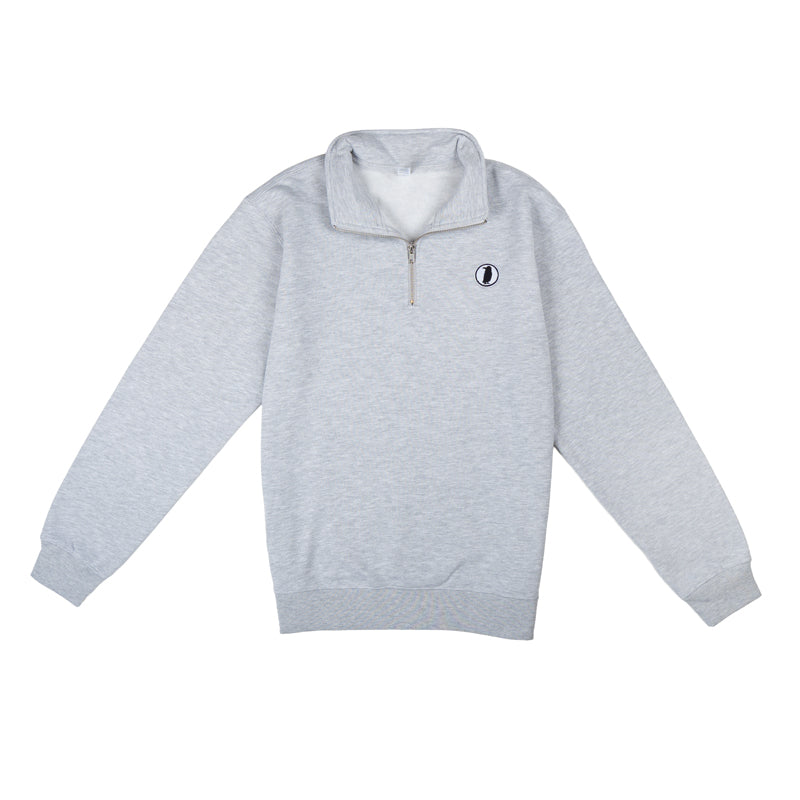 Rook Logo Quarter-Zip - Heather Gray