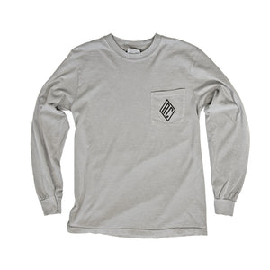 Heavyweight Long Sleeve Pocket Tee - Gray